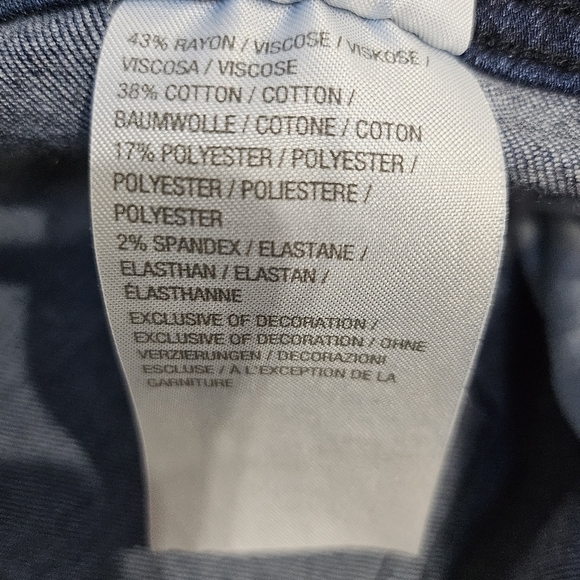 Women With Control My Wonder Denim Fringe Hem Blue Jeans Size 20WP - Picture 7 of 7